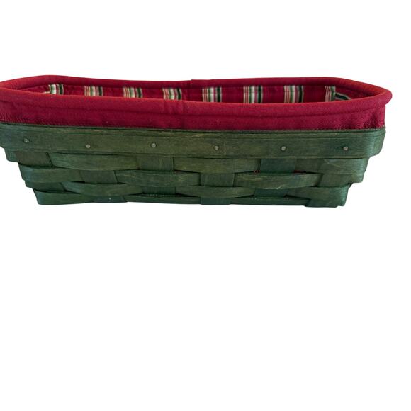 Longaberger Cracker Basket w/ Protector & Liner Signed Dated NWOT - Picture 1 of 5